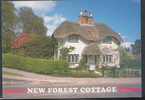Hampshire postcard thatched - hampshire, postcard:
