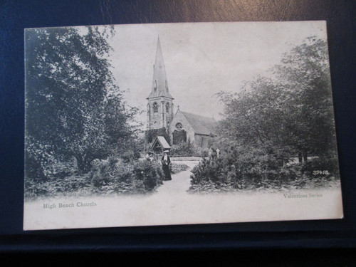 Postcard high beach church - -,
