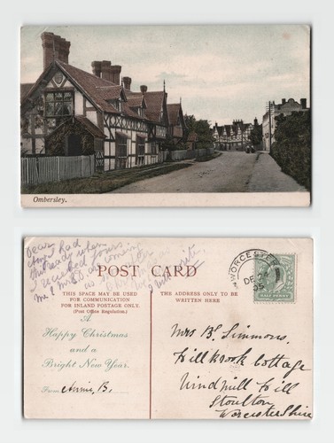 Postcard ombersley - postcard,