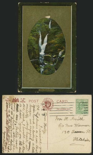 Leeds 1909 old colour postcard - leeds,