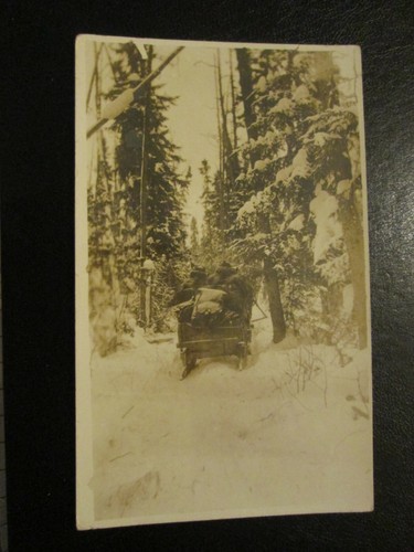 Postcard large sleigh - postcard,