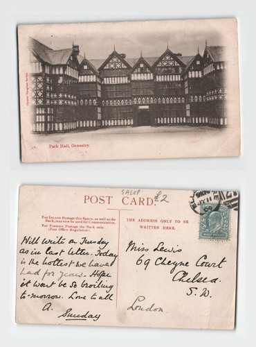 Postcard park hall oswestry - postcard,