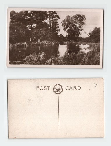 Vintage postcard the pool - vintage,