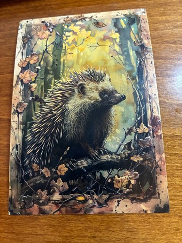 Forest animal themed postcard - themed,