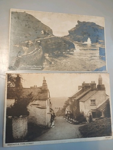 Antique postcards boscastle - postcards,