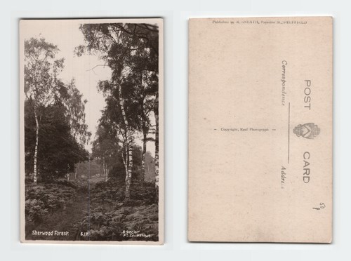 Vintage rppc postcard - postcard, sherwood