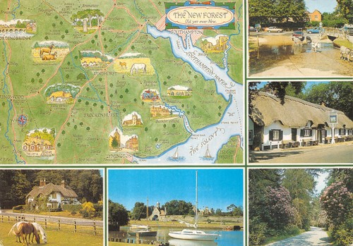 Map postcard british isles - map,