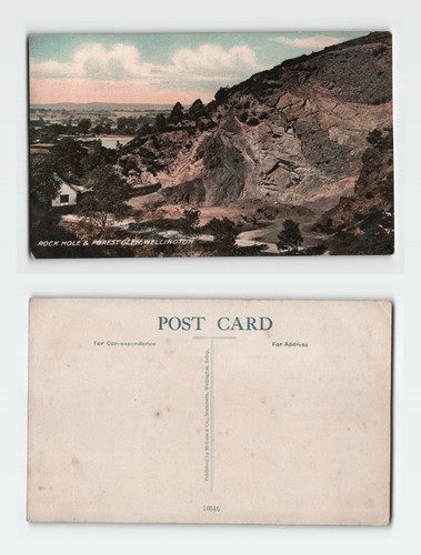 Vintage postcard rock hole and - postcard,