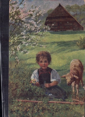 Postcard spring greetings - postcard:,
