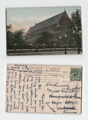 Postcard anthony church - anthony's,