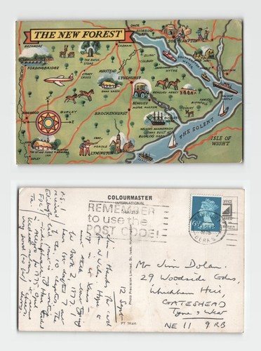 Postcard pictorial map of - pictorial,