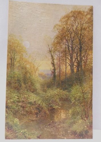 Woodland landscape postcard - woodland,