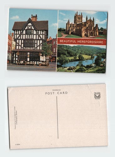 Vintage postcard herefordshire - postcard,